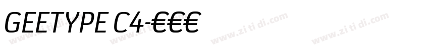 GEETYPE C4字体转换